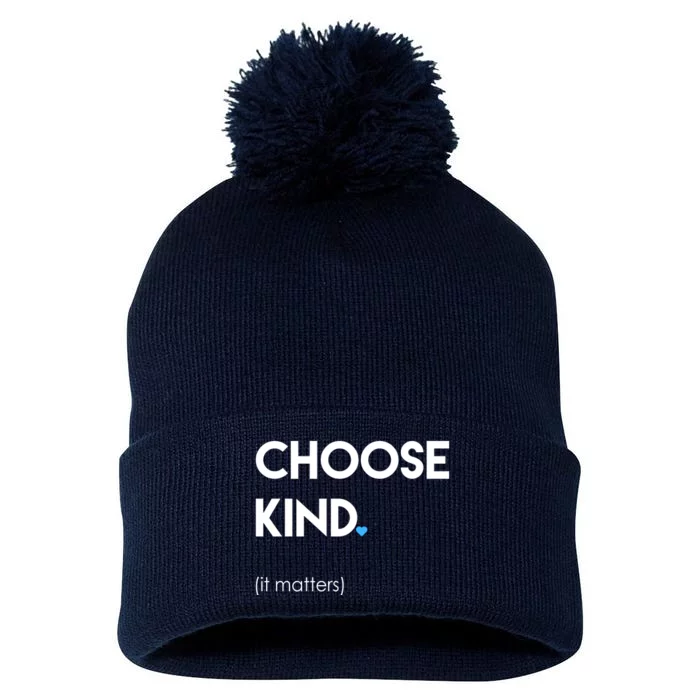 Choose Kind It Matters Pom Pom 12in Knit Beanie