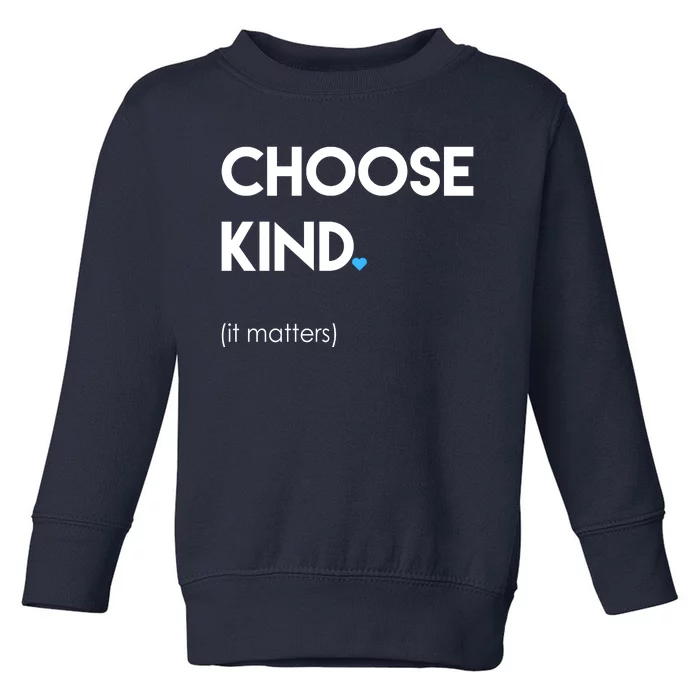 Choose Kind It Matters Toddler Sweatshirt