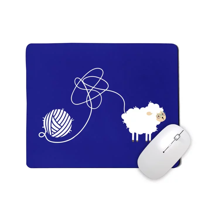 Crochet Knitter I Knitting Lover I Crocheting Sheep Great Gift Mousepad