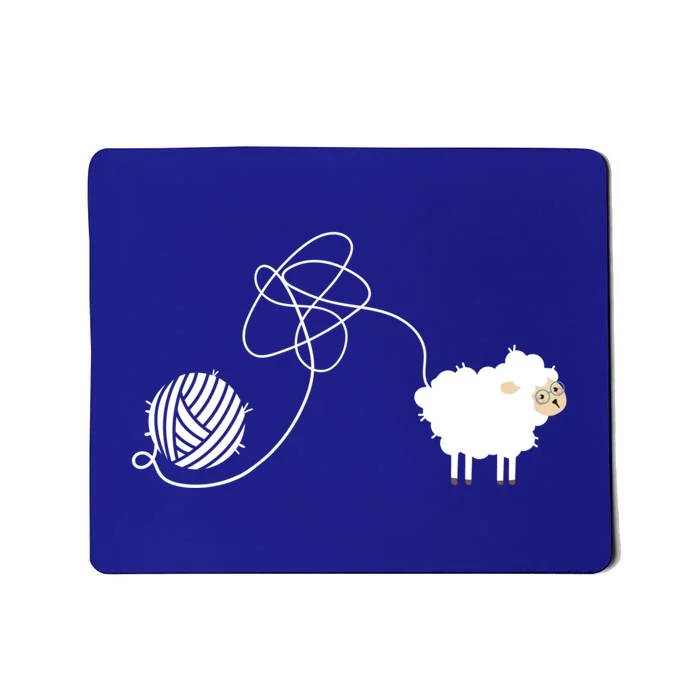 Crochet Knitter I Knitting Lover I Crocheting Sheep Great Gift Mousepad