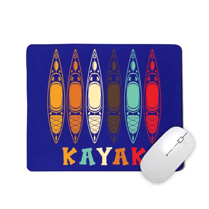 Colorful Kayak I Kayaking I Kayaker I Retro Kayak Gift Mousepad