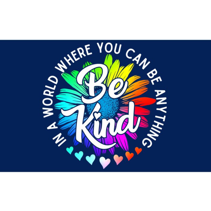 Choose Kindness In A World Where You Can Be Anything Be Kind Cute Daisy Flower R Bumper Sticker