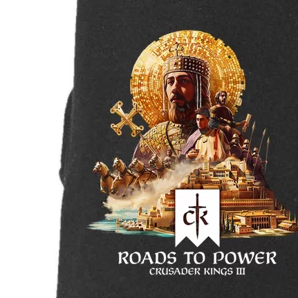 Crusader Kings Iii Roads To Power Doggie 3-End Fleece Hoodie