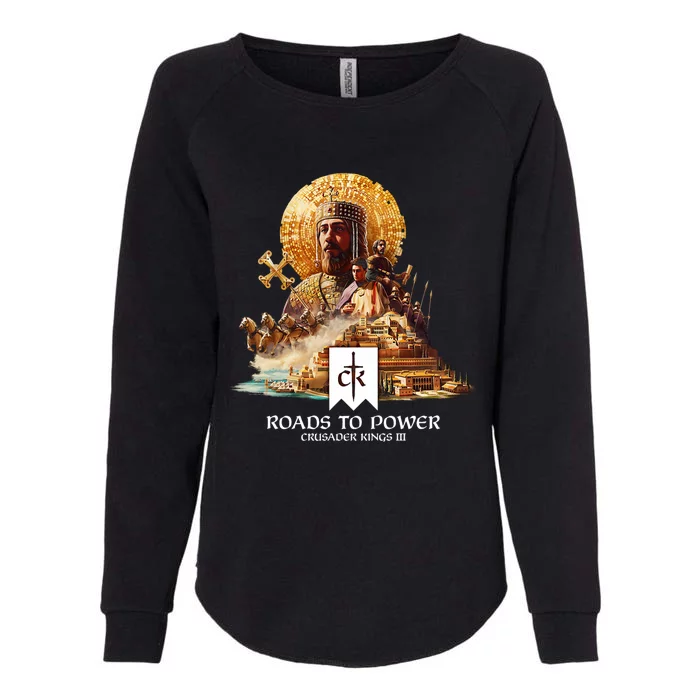 Crusader Kings Iii Roads To Power Womens California Wash Sweatshirt