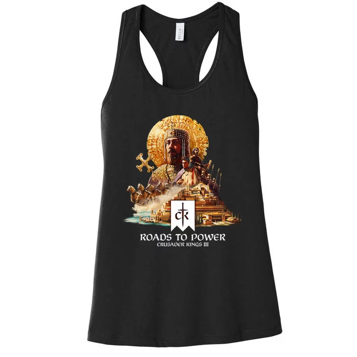 Crusader Kings Iii Roads To Power Women's Racerback Tank