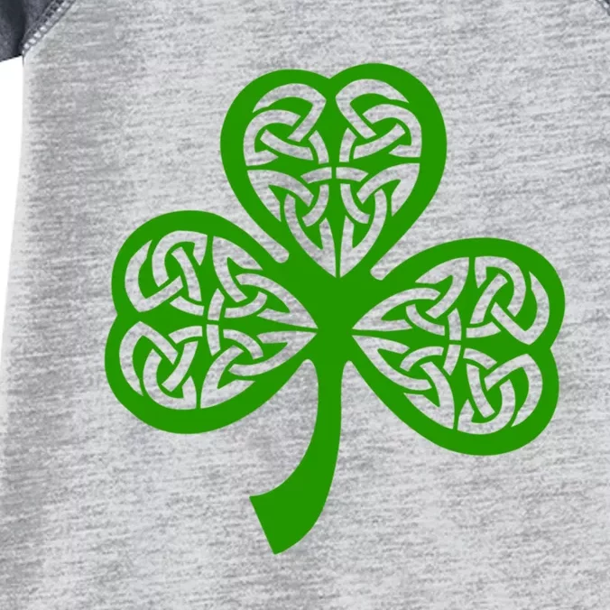 Celtic Knot Irish Shamrock Leaf Clover St Pats Day Infant Baby Jersey Bodysuit