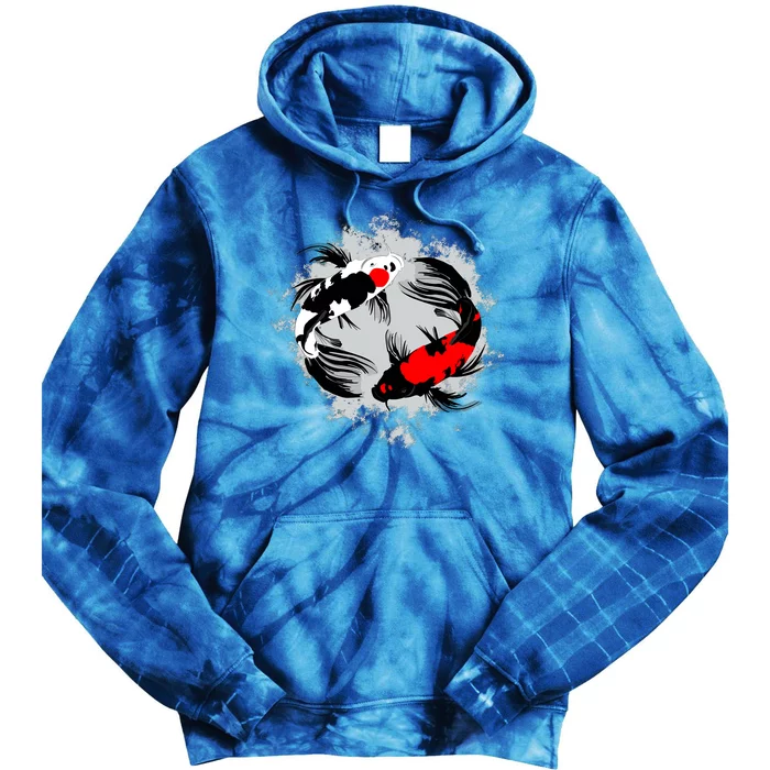 Cool Kawaii Japan Anime Koi Fish Tie Dye Hoodie