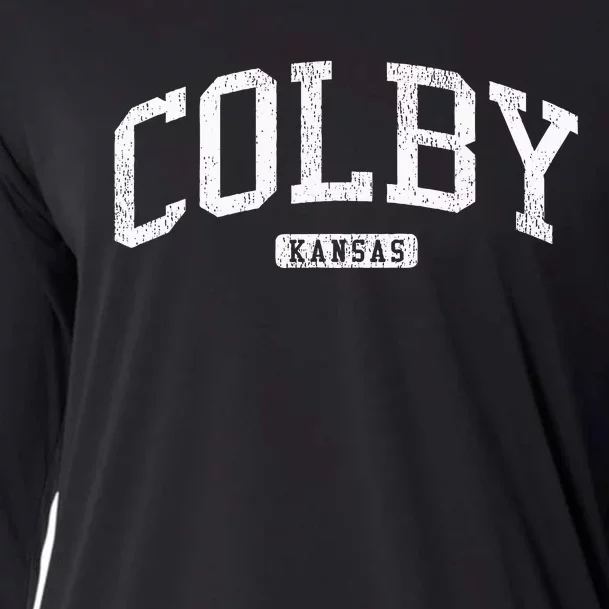 Colby Kansas Ks Js03 College University Style Cooling Performance Long Sleeve Crew