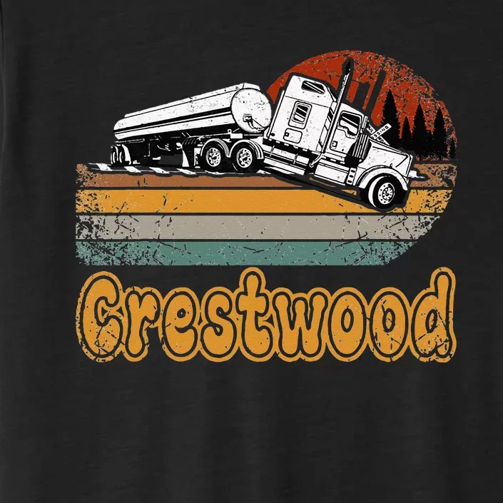 Crestwood Kentucky KY Tourism Semi Stuck on Railroad Tracks ChromaSoft Performance T-Shirt