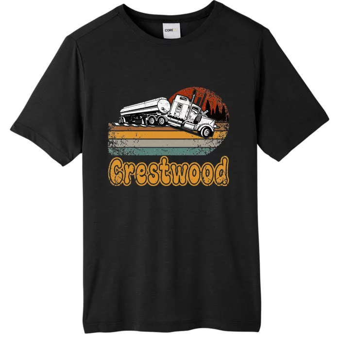 Crestwood Kentucky KY Tourism Semi Stuck on Railroad Tracks ChromaSoft Performance T-Shirt