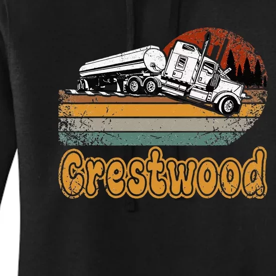 Crestwood Kentucky KY Tourism Semi Stuck on Railroad Tracks Women's Pullover Hoodie