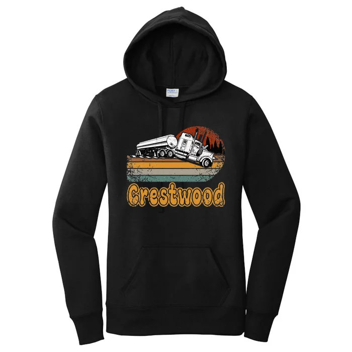 Crestwood Kentucky KY Tourism Semi Stuck on Railroad Tracks Women's Pullover Hoodie