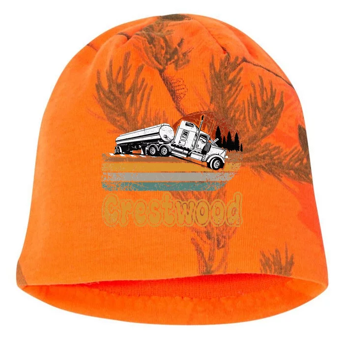 Crestwood Kentucky KY Tourism Semi Stuck on Railroad Tracks Kati - Camo Knit Beanie