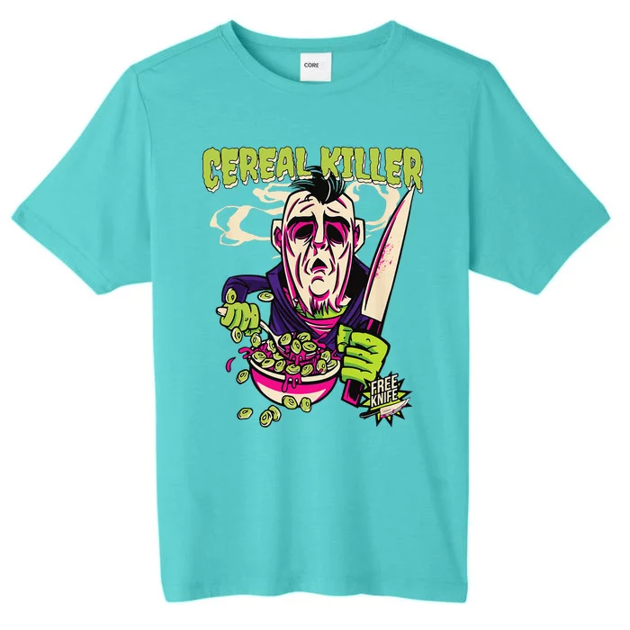 Cereal Killer Knife Happy Halloween Scary Spooky Monster ChromaSoft Performance T-Shirt