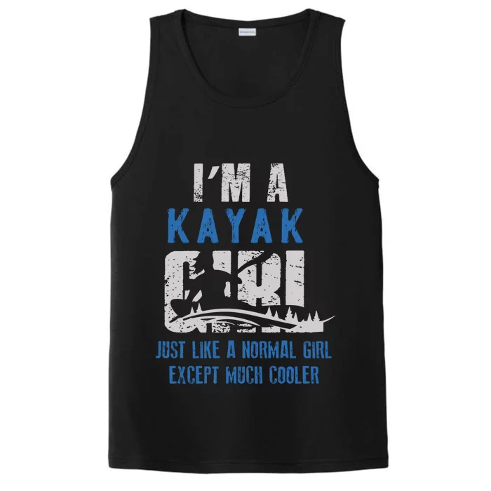 Cool Kayak Kayaking Boating Yak Water Sports Lover Gift Performance Tank