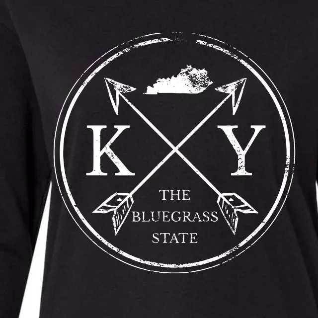 Cute Kentucky Ky The Bluegrass State Womens Cotton Relaxed Long Sleeve T-Shirt