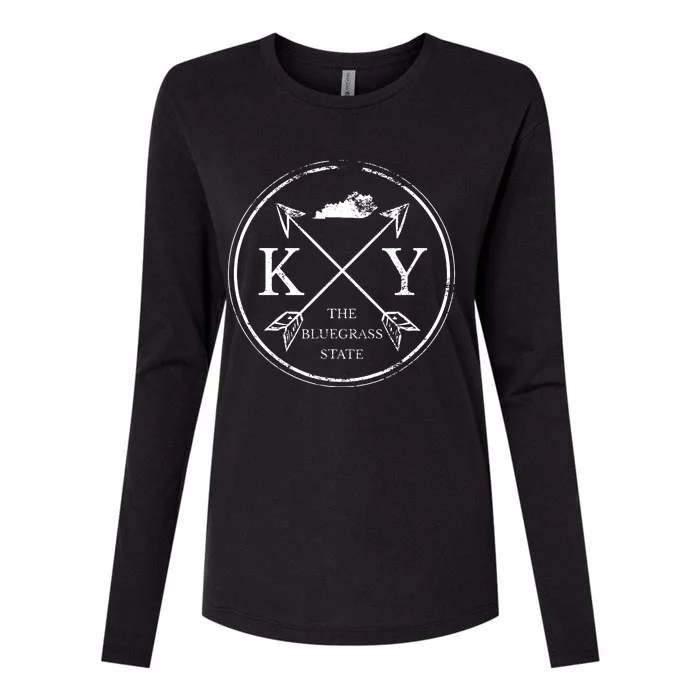 Cute Kentucky Ky The Bluegrass State Womens Cotton Relaxed Long Sleeve T-Shirt