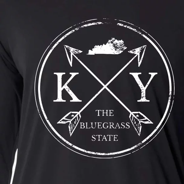 Cute Kentucky Ky The Bluegrass State Cooling Performance Long Sleeve Crew