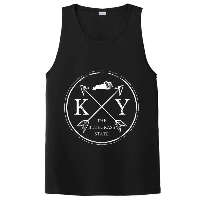 Cute Kentucky Ky The Bluegrass State Performance Tank