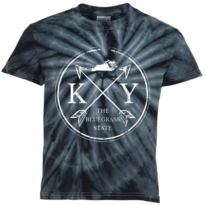 Cute Kentucky Ky The Bluegrass State Kids Tie-Dye T-Shirt