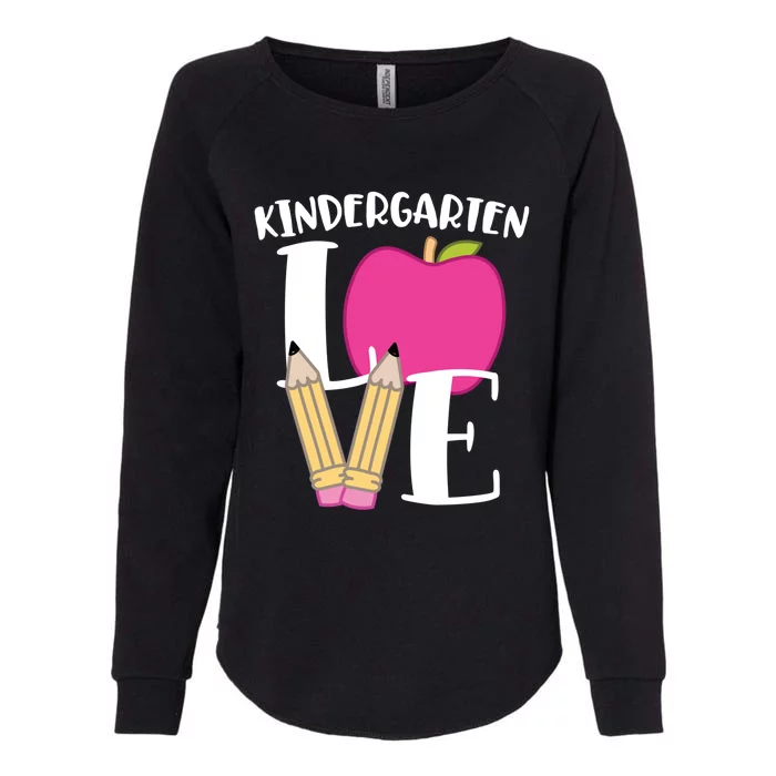 Cute Kindergarten Love Design For Kindergarten Teachers Cute Gift Womens California Wash Sweatshirt