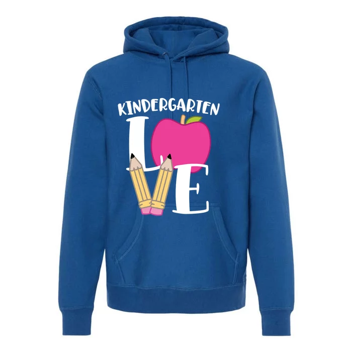 Cute Kindergarten Love Design For Kindergarten Teachers Cute Gift Premium Hoodie