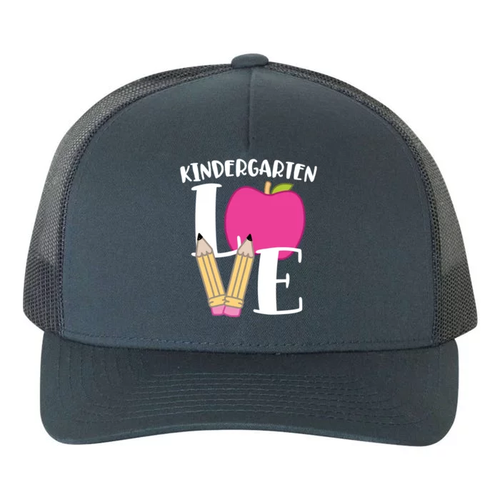 Cute Kindergarten Love Design For Kindergarten Teachers Cute Gift Yupoong Adult 5-Panel Trucker Hat