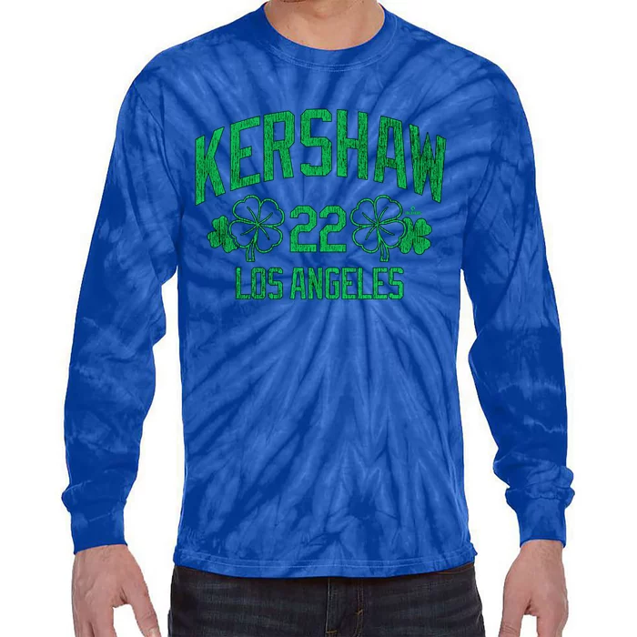 Clayton Kershaw Los Angeles Baseball St PatrickS Shamrock Meaningful Gift Tie-Dye Long Sleeve Shirt