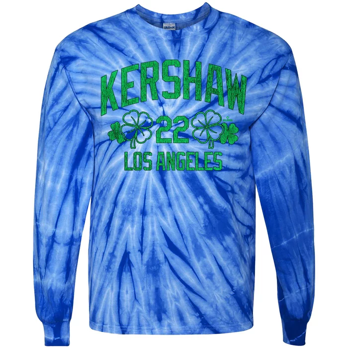 Clayton Kershaw Los Angeles Baseball St PatrickS Shamrock Meaningful Gift Tie-Dye Long Sleeve Shirt