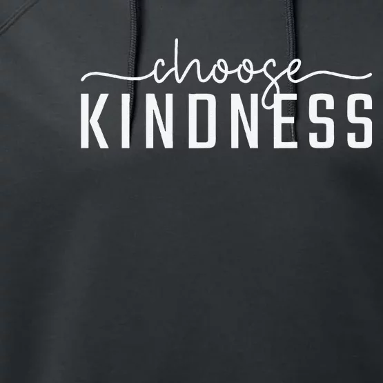 Choose Kindness Letter Print Women Be Kind Inspirational Gift Performance Fleece Hoodie