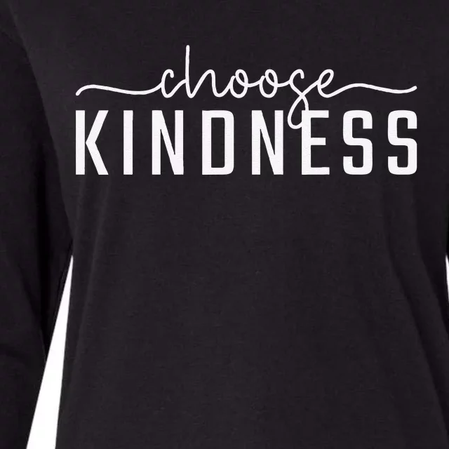 Choose Kindness Letter Print Women Be Kind Inspirational Gift Womens Cotton Relaxed Long Sleeve T-Shirt