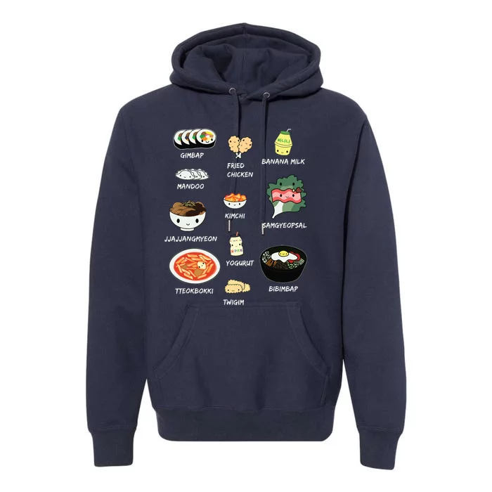 Cute Korean Lunch Shirts Bibimbap And More Premium Hoodie