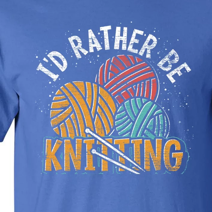 Crocheter Knitting Lover Knitter Crocheting Yarn Knitting Cool Gift Tall T-Shirt