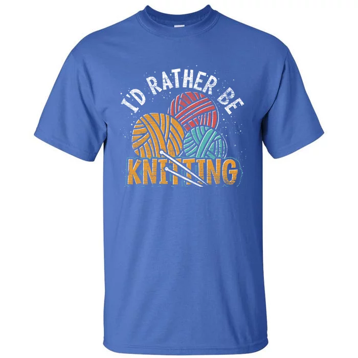 Crocheter Knitting Lover Knitter Crocheting Yarn Knitting Cool Gift Tall T-Shirt