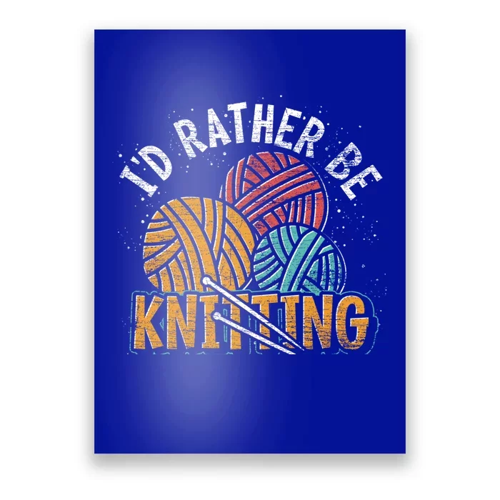 Crocheter Knitting Lover Knitter Crocheting Yarn Knitting Cool Gift Poster