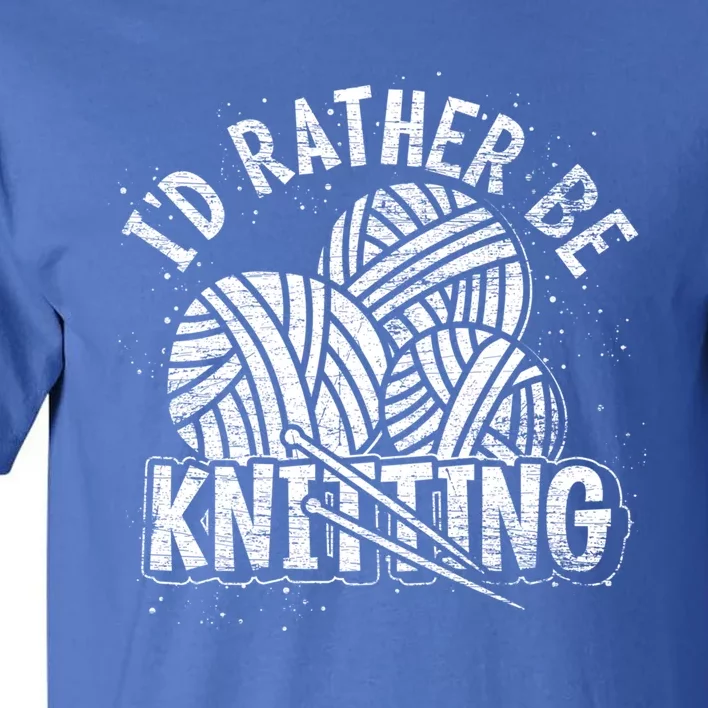 Crocheter Knitting Lover Knitter Crocheting Yarn Knitting Gift Tall T-Shirt