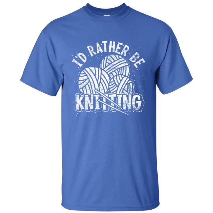 Crocheter Knitting Lover Knitter Crocheting Yarn Knitting Gift Tall T-Shirt