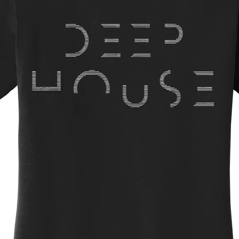 Deep House music art - minimalist design for DJ, raver EDM Women's T-Shirt