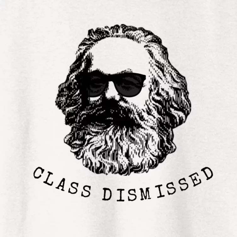 Cool Karl Marx Funny Socialism Class Dismissed Women's Crop Top Tee