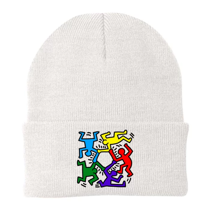 Colorful Keith Music Dancing Fans Knit Cap Winter Beanie