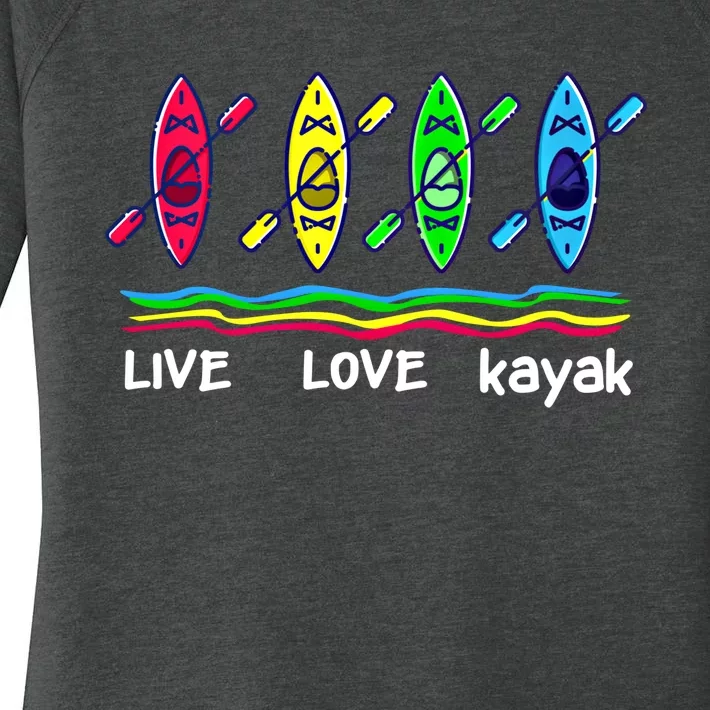 Cool Kayaks Meaningful Gift For Outdoor Funny Kayaking Boating Gift Women's Perfect Tri Tunic Long Sleeve Shirt