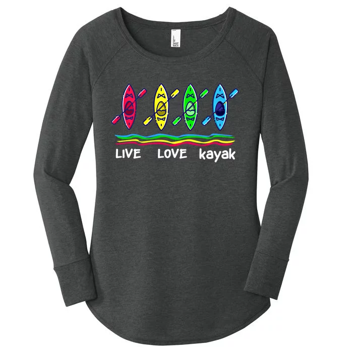 Cool Kayaks Meaningful Gift For Outdoor Funny Kayaking Boating Gift Women's Perfect Tri Tunic Long Sleeve Shirt