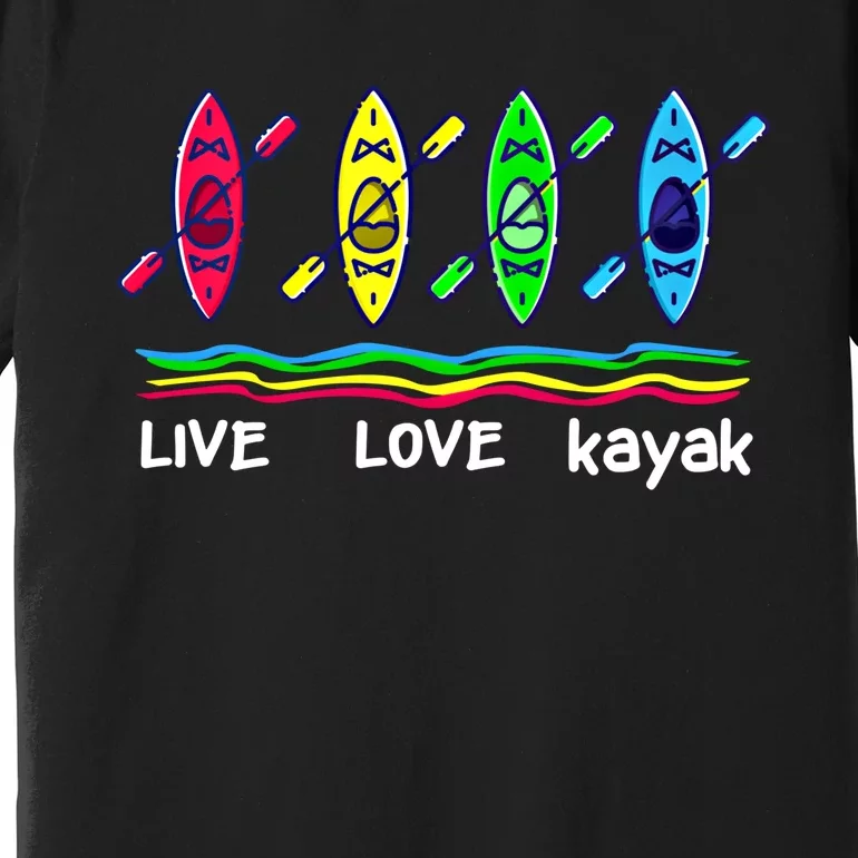 Cool Kayaks Meaningful Gift For Outdoor Funny Kayaking Boating Gift Premium T-Shirt