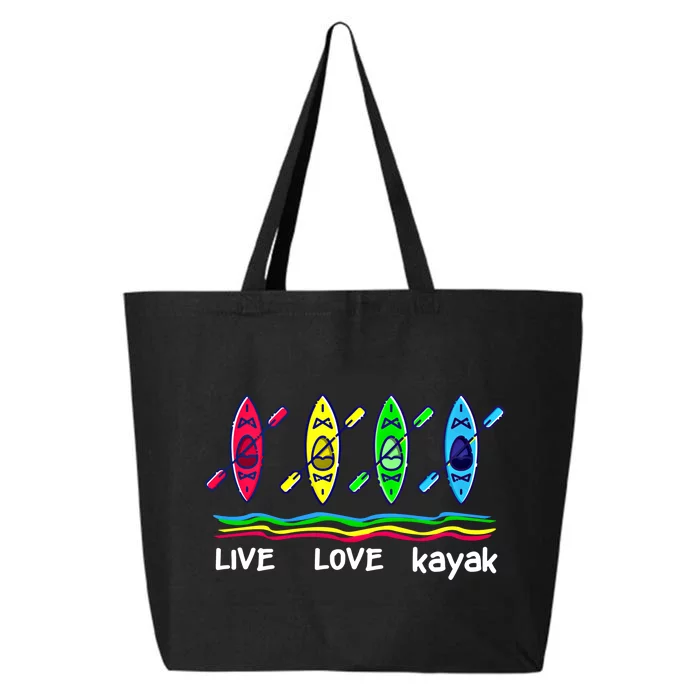 Cool Kayaks Meaningful Gift For Outdoor Funny Kayaking Boating Gift 25L Jumbo Tote