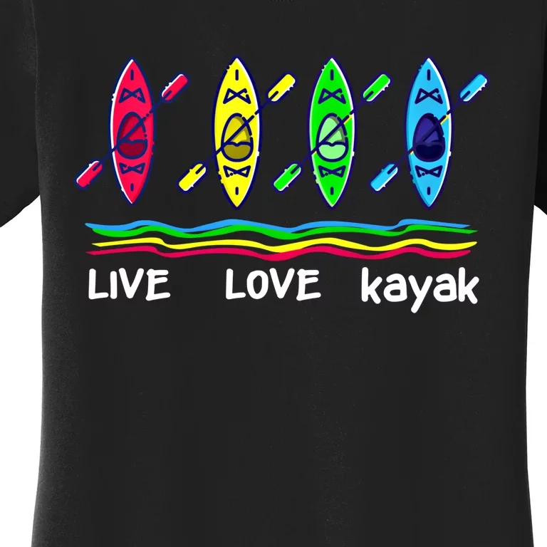 Cool Kayaks Meaningful Gift For Outdoor Funny Kayaking Boating Gift Women's T-Shirt