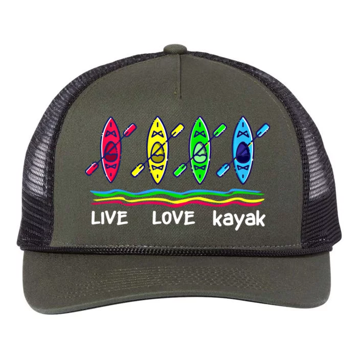 Cool Kayaks Meaningful Gift For Outdoor Funny Kayaking Boating Gift Retro Rope Trucker Hat Cap