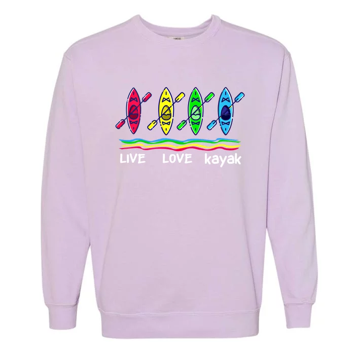 Cool Kayaks Meaningful Gift For Outdoor Funny Kayaking Boating Gift Garment-Dyed Sweatshirt