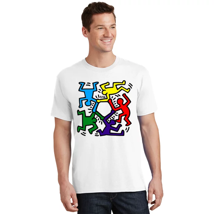 Colorful Keith Music Dancing Fans T-Shirt