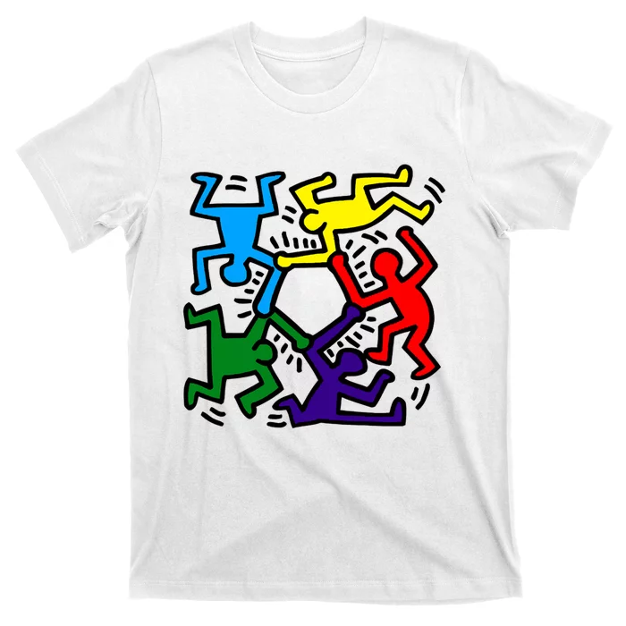 Colorful Keith Music Dancing Fans T-Shirt