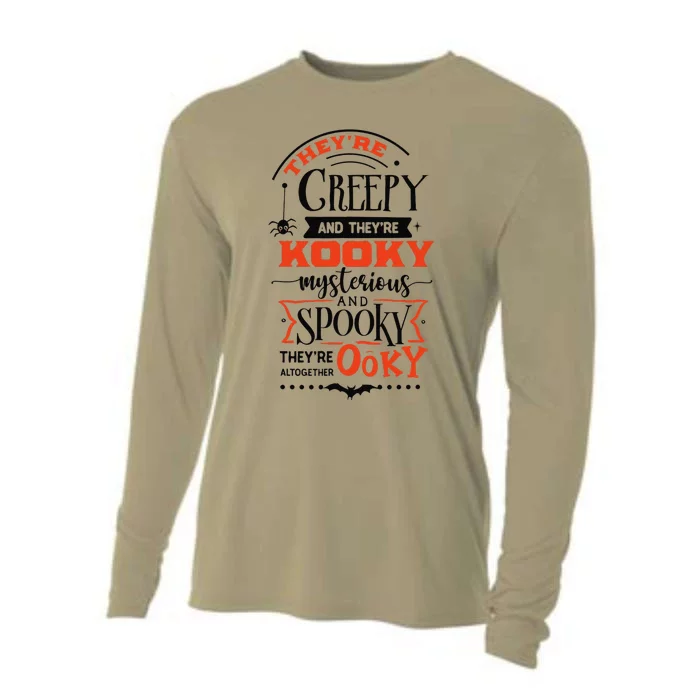 Creepy Kooky Mysterious Spooky Ooky Family Halloween Costume Cooling Performance Long Sleeve Crew